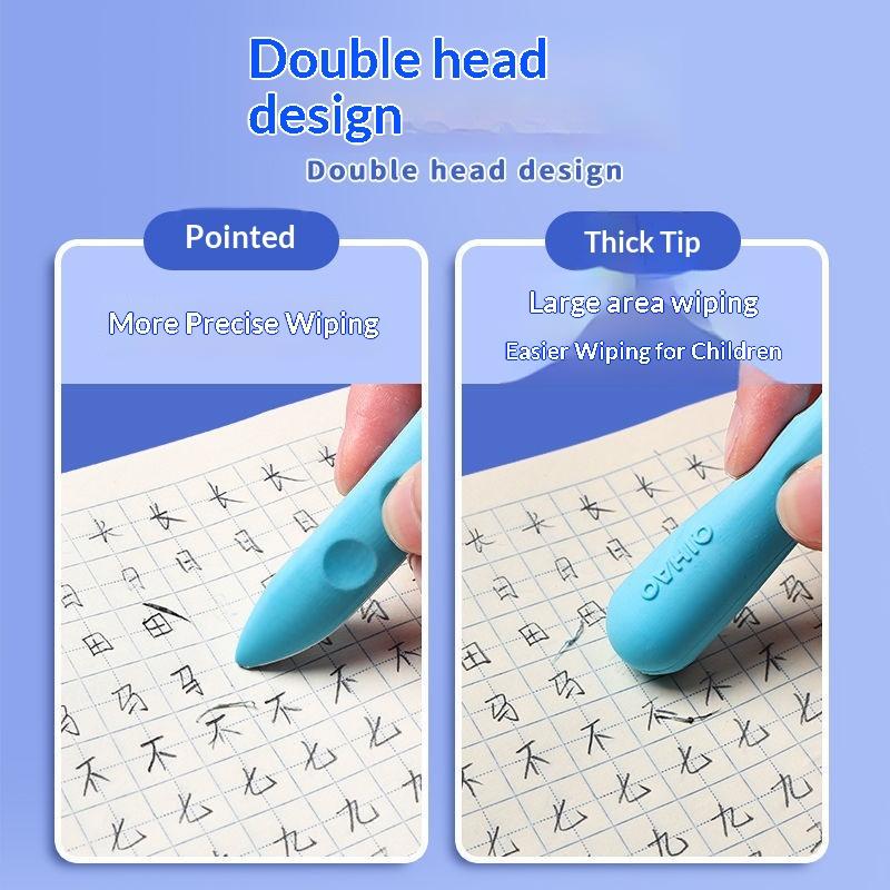3Pcs Large Erasers for Primary School Students No Crumbs Clean Erase Non-Toxic for Homework Drawing Gifts