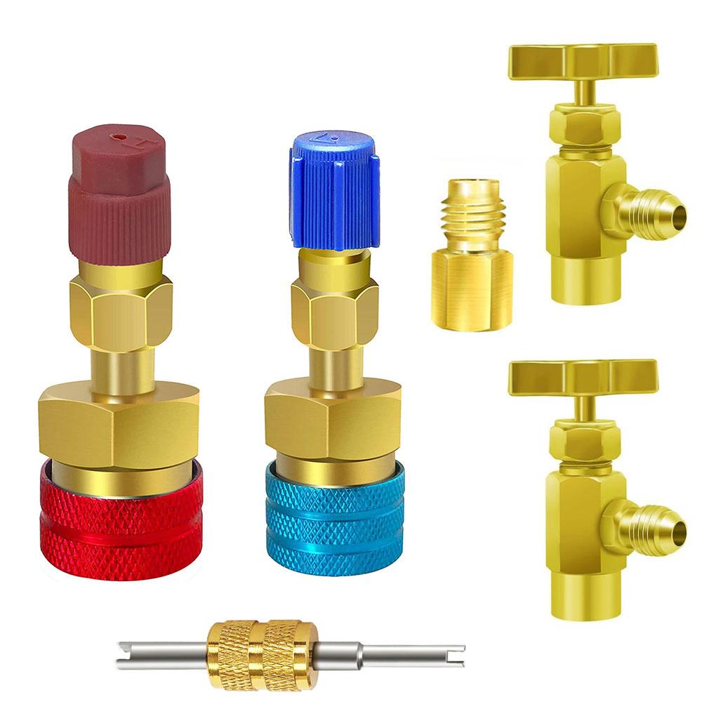 Thread 14 Male SAE Quick Fitting Coupler For R1234YF Conversion Not R134a Canisters Adapter Quick Fitting R1234YF To Set 3