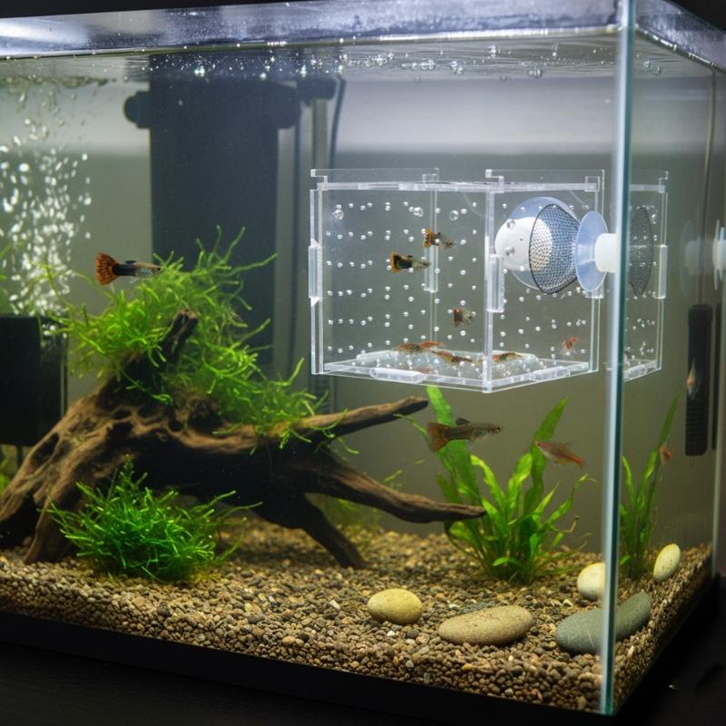 FishTank Hatchery Incubator Aquarium Small Breeding Box Clear Breeder Isolation Hatching Box