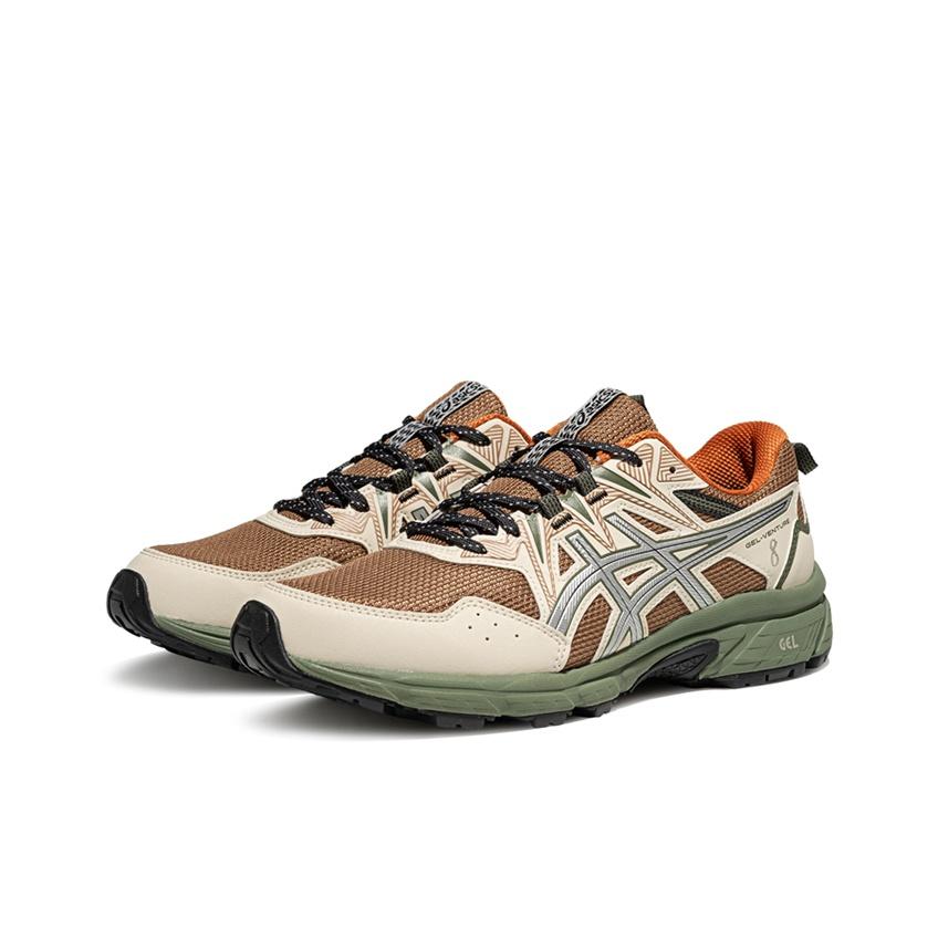 Asics Gel-Venture 8 Comfortable Versatile Non-Slip Shock Absorbing Low-Top Running Shoes Men Sneaker Brown Gray 1011B831-200