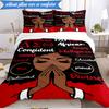 3PCS Delta Sigma Theta Bedding Set 2D Printing (Includes 1 Duvet Cover + 2 Pillowcases Coreless), Bedroom decor,Fan Gift