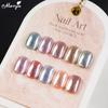 Monja Chrome Mirror Nail Powder Moonlight White Pearl Powder Nail Glitter Rubbing Pigment Bright Shiny Effect Manicure Decoration