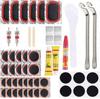 Bicycle Tire Repair Kit with Cold Patch, Glue, and Lever Tools