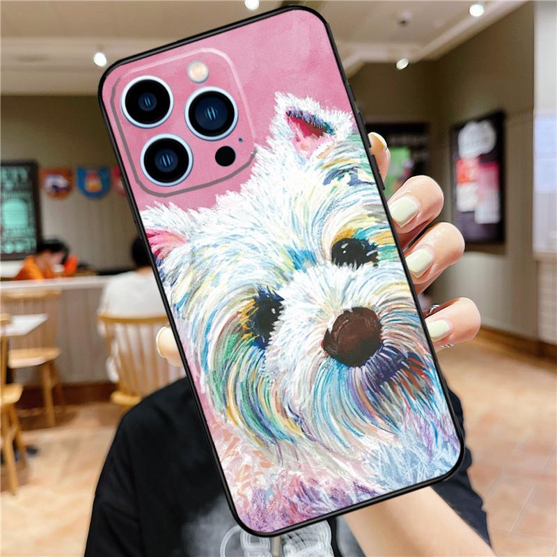West Highland Terrier Westie Case For iPhone 18 17 16 15 14 13 12 11 Pro Max Mini Plus 16e 17 Air Bumper Cover Accessories