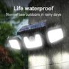 Super Bright Outdoor Solar Lights Motion Sensor Solar Lamp 3 Adjustable Lamp Heads Waterproof Solar Power Wall Garden Lantern
