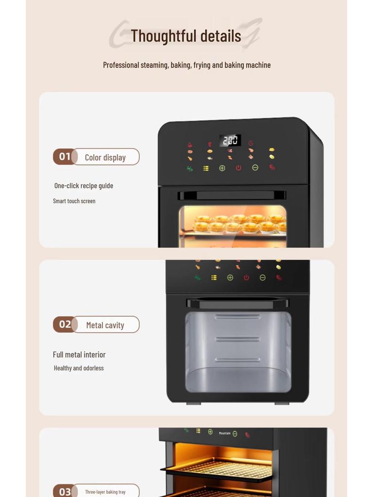 2025 Compact 3-in-1 Air Fryer & Microwave Oven