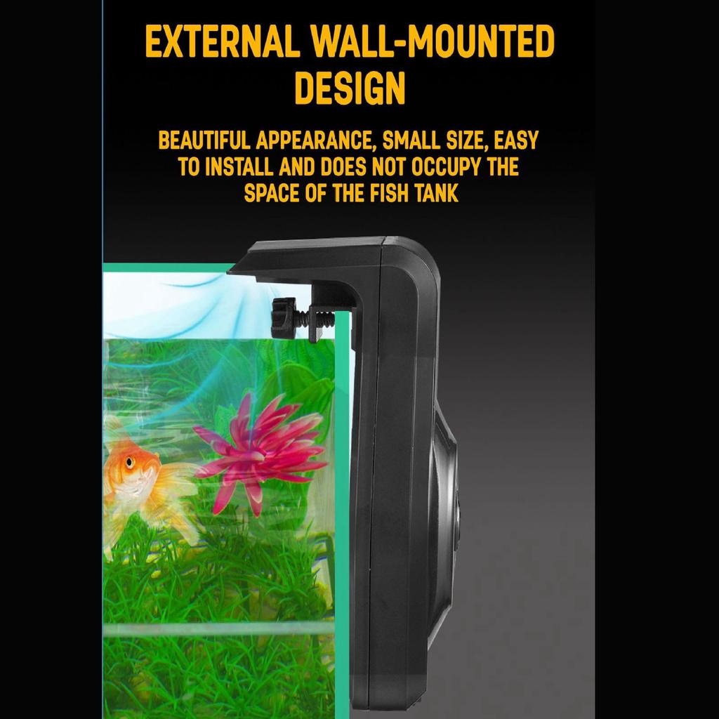 Aquarium Cooling Fan Wall Mounted Fast Heat Dissipation USB Connector Fish Fan with Timer
