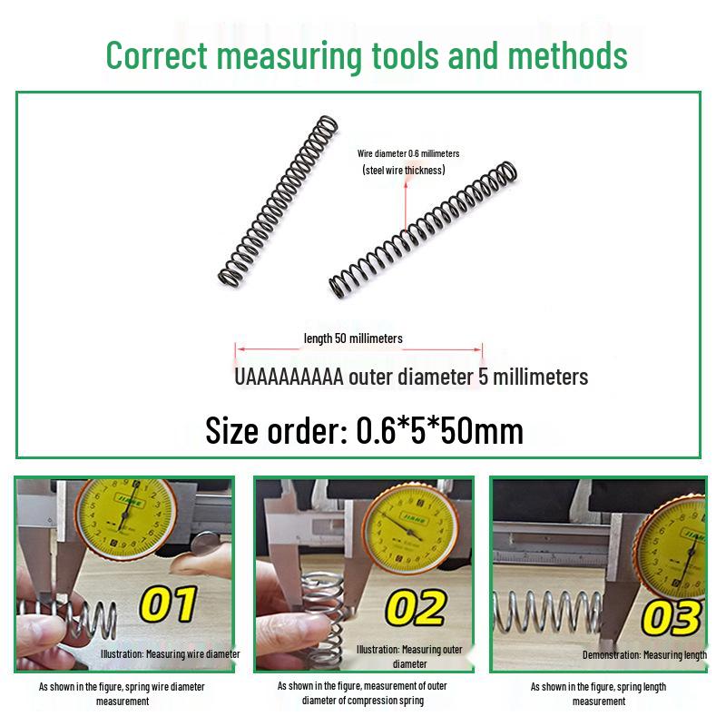 Heavy Duty Y-Type Compression Spring Shock Absorber, 1.0mm Wire Diameter, Outer Diameter 5-20mm.