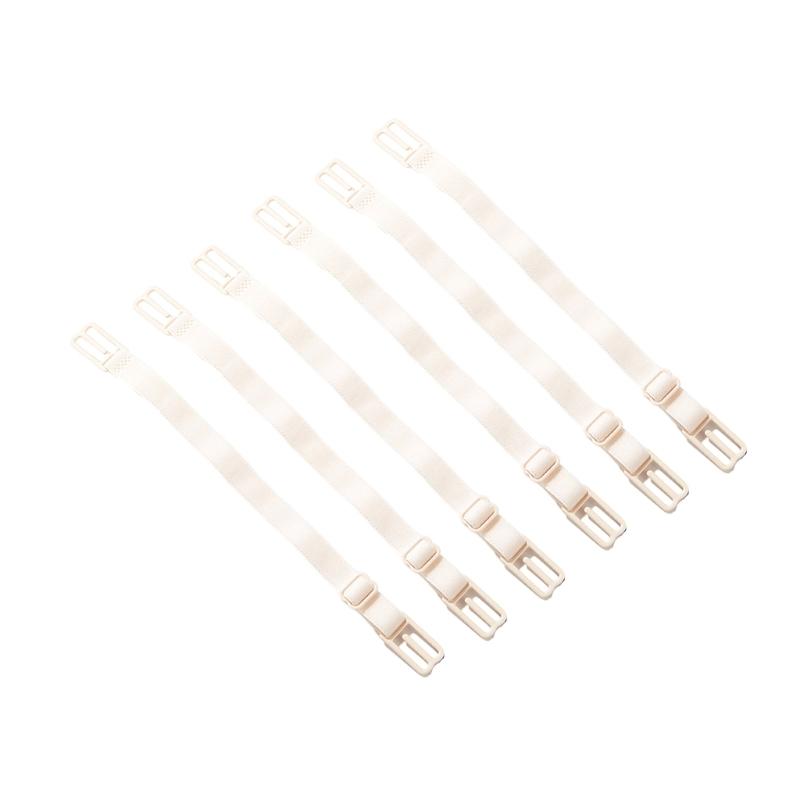 Pack of 6 Nonslip Bra Strap Holders Adjustable Elastic Bralette Strap Clips for Secure and Comfortable Fit Bra Accessory
