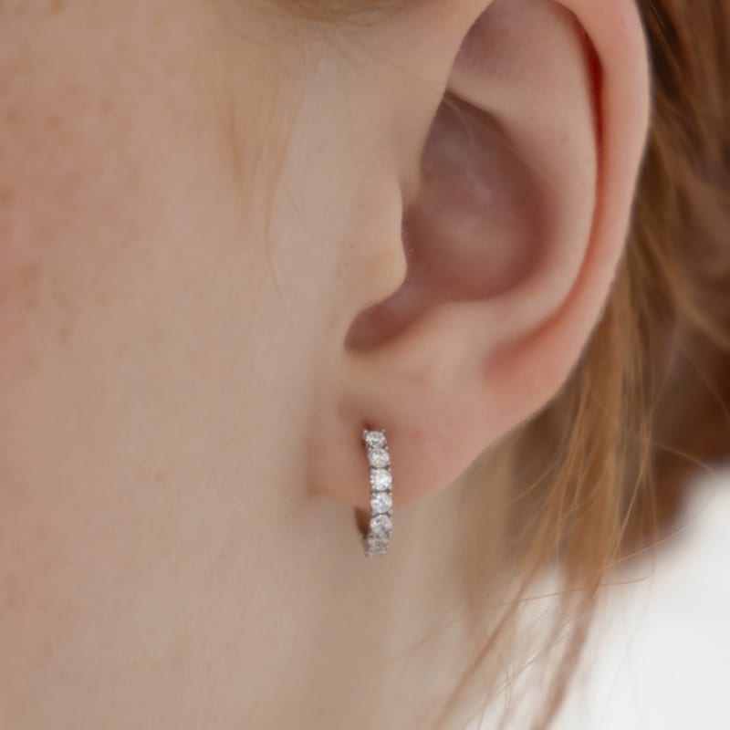 Tatiana (925 Silver) Daily Shine Hoop Earrings EC3224