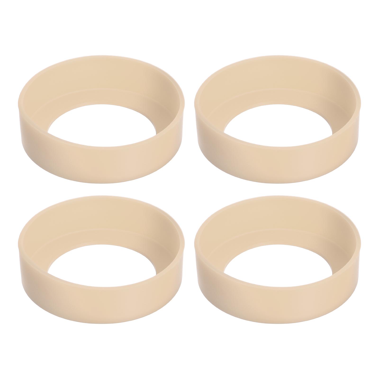 

4 шт. Чехол-подставка для бутылки с водой, Защитный силиконовый чехол-подставка, Нескользящая нижняя крышка-бампер для бутылок с водой, кружек, тамблеров (70мм) шампанского