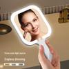 Portable LED Handheld Makeup Mirror with Customizable Light for Beauty and Dressing Table