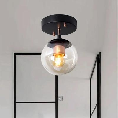 Modern Ceiling Lamp E27 LED Sturdy Glass Fixture For Entrance Aisle Corridor Balcony Nordic Decoration Simple Home Ceiling Light