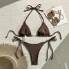2026 European & American Women's Sexy Strappy Backless Triangle Bikini