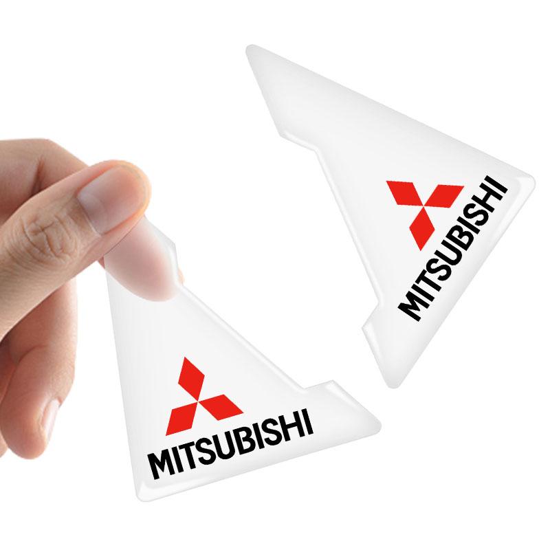 Car Door Corner Cover Anti-Scratch Protection 3D Badge Sticker For Mitsubishi Asx Lancer Outlander Pajero Ralliart Accessories Car Styling