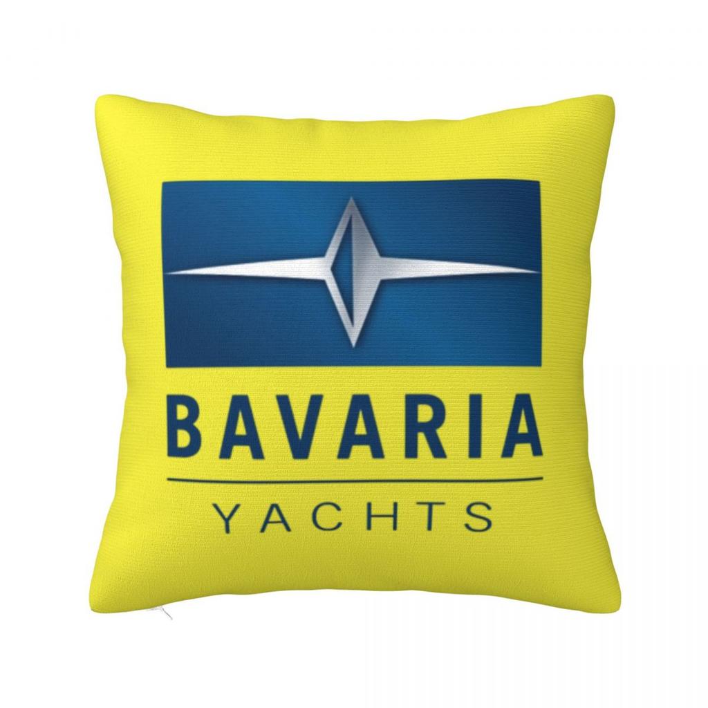 Bavaria Yachts Blue Silver Logo Square Pillowcase Cushion Cover Pillow Case Throw Pillow Cover for Home Sofa Living Room