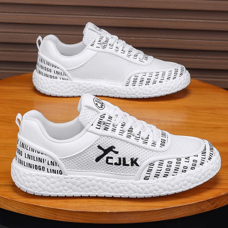 Men's shoes 2025 summer new fashion trend versatile sports casual shoes breathable fly-woven mesh youth tide shoes