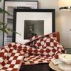 Vintage Ins Jacquard Checkered Long Pile Face Towel Wash Towel Household Bath Towel Absorbent Large Gift