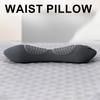 Electric Lumbar Support Massager Cushion Memory Foam Sleeping Waist Pillow Bed Adjustable Height Neck Back Waist Protection Pad