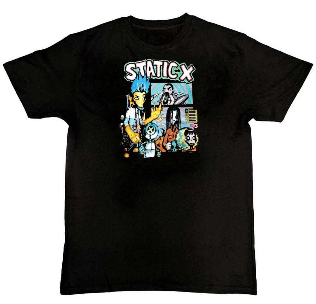 Collection Static X Band Album Graphic Print Unisex T-Shirt S M L XL 2 3 4 XL S