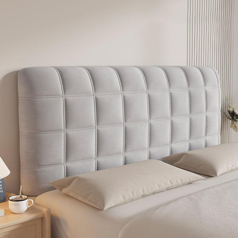 Velvet Bed Headboard Cover Slipcover Removable Washable Protector for Wooden Bed Renovation Decorative Headrest Home Decor