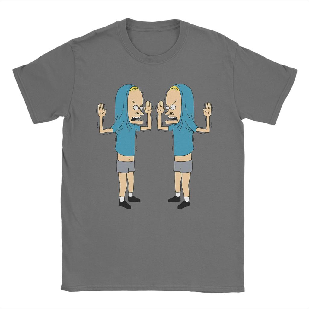 Men Women Double Cornholio Beavis and Butthead T Shirt Pure Cotton Clothing Novelty Short Sleeve Crewneck Tees