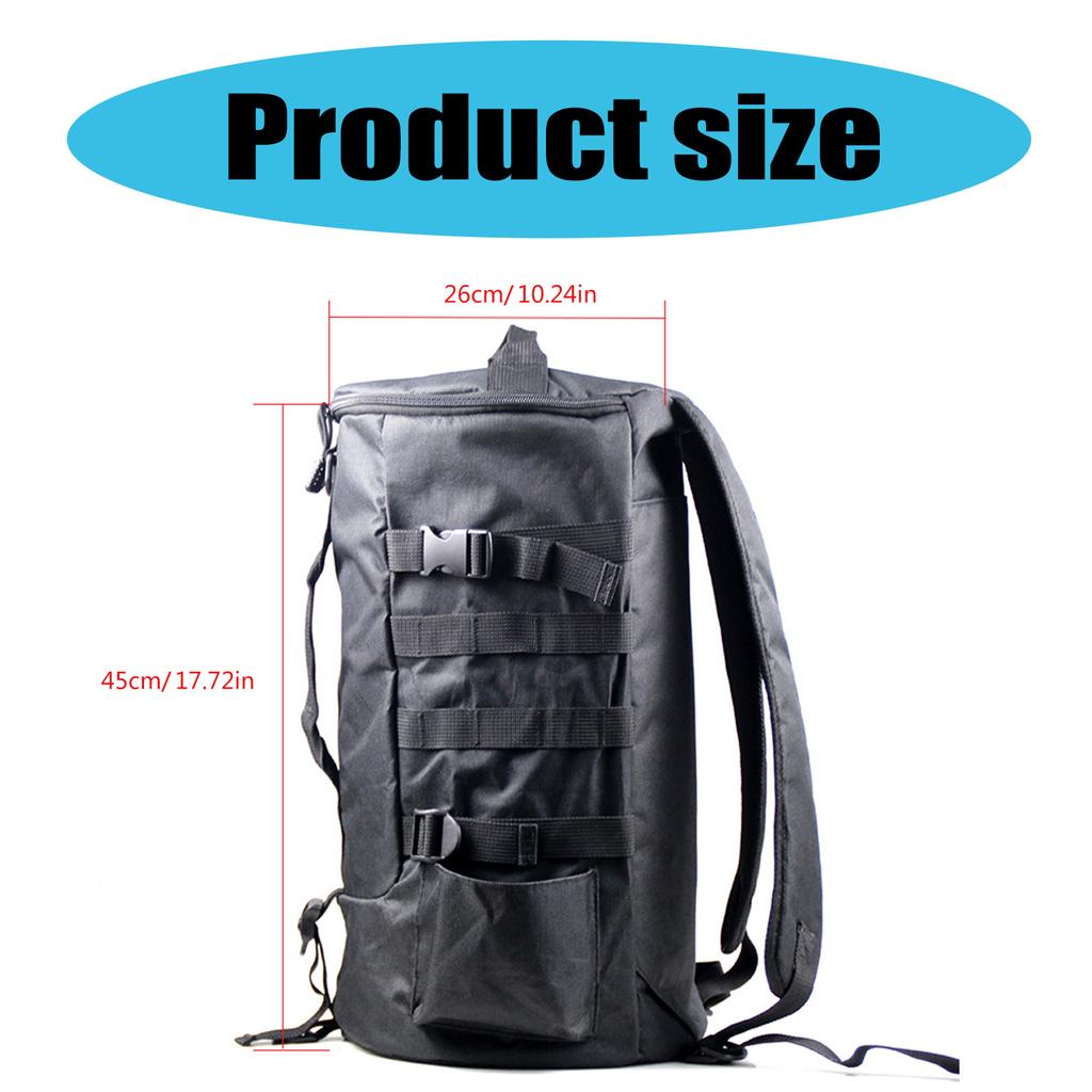 Large Capacity Outdoor Fishing Backpack Shoulder Bag Waterproof Fishing Lure Bag Fishing Rod Reel Tackle Bag Enduring
