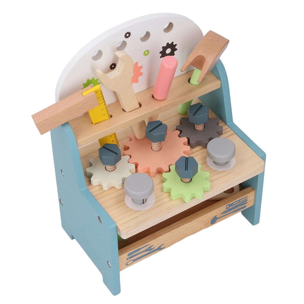 Wooden Tool Bench Kids Simulation Repair Tool Bench Early Education Disassembly Repair Tool Table Fo