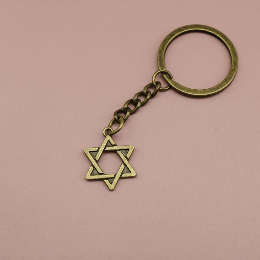 Hot Selling Six-Pointed Star Pendant Keychain Jewelry