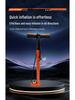All-Steel Manual Inflatable Air Pump with Gauge and T-Handle for Bicycle and Outdoor Use