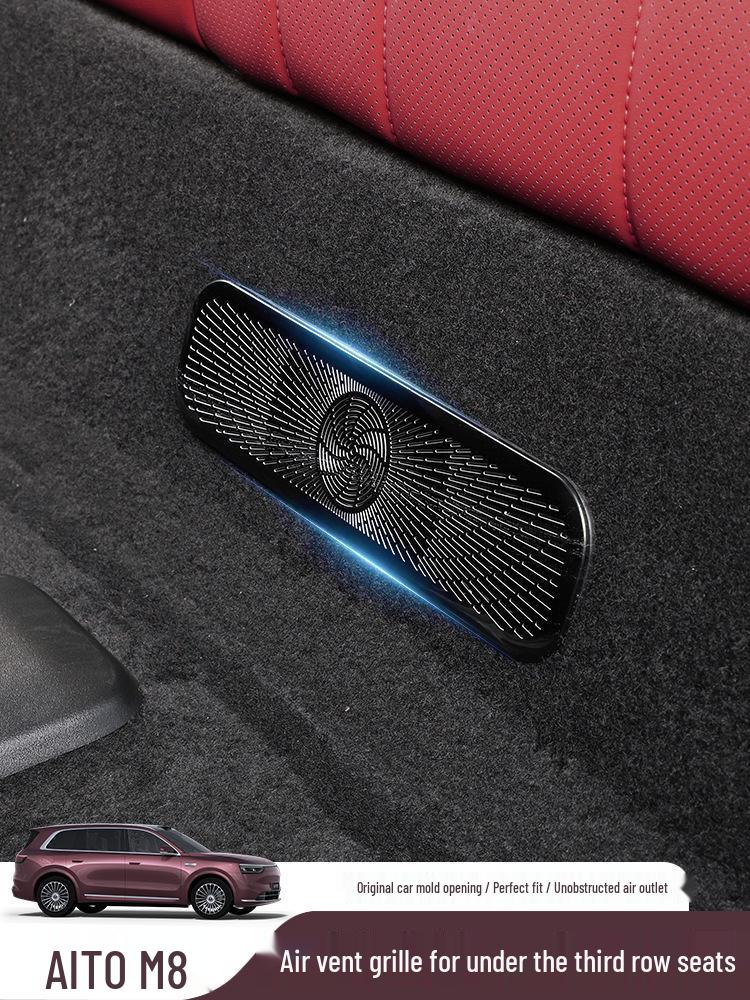Stainless Steel Air Vent Cover Accessories for AITO M7/M8 Third Row Seats