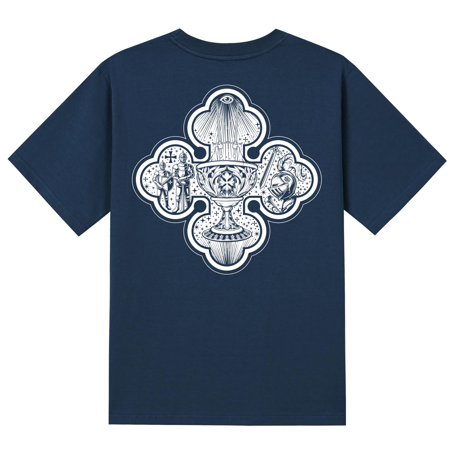 Khan 6312 Ktn0129 Holy Grail Short Sleeve T-Shirt - Navy Navy/L