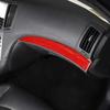 Red Carbon Fiber Dashboard Cover Trim Sticker For Infiniti G37 Sedan 2010-13