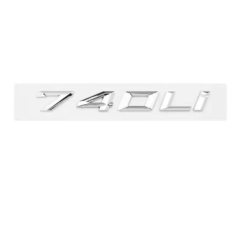 New Badge BMW ABS Car Label 7 Series Black and Silver 730 Tail 735 740 750 760 Digital M Label New GT Car Label Modification. pdcr06