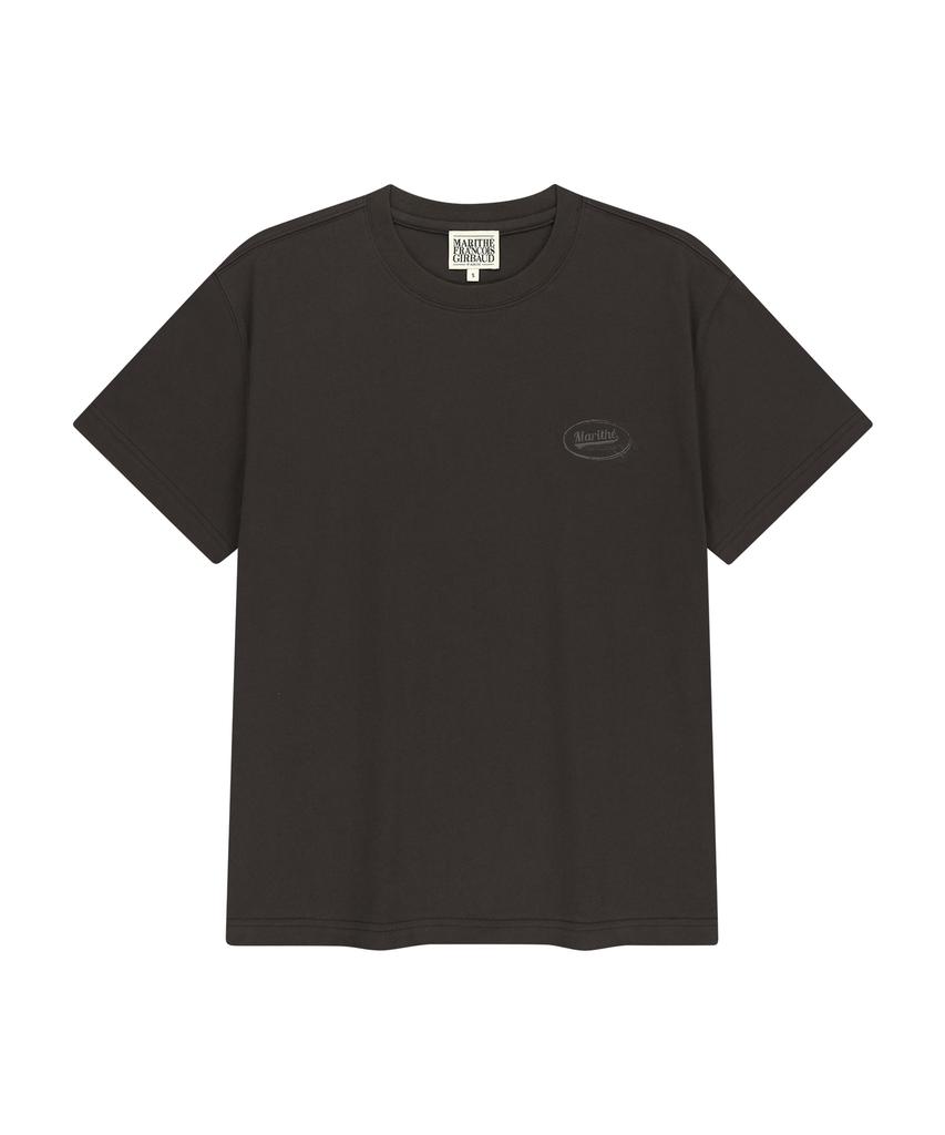 Malittepeulangsowajeobeo Vintage Logo Typo Tee Brown
