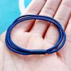 Korean Style Elastic Black Hair Ring - Three-in-One Colorful Rubber Band 