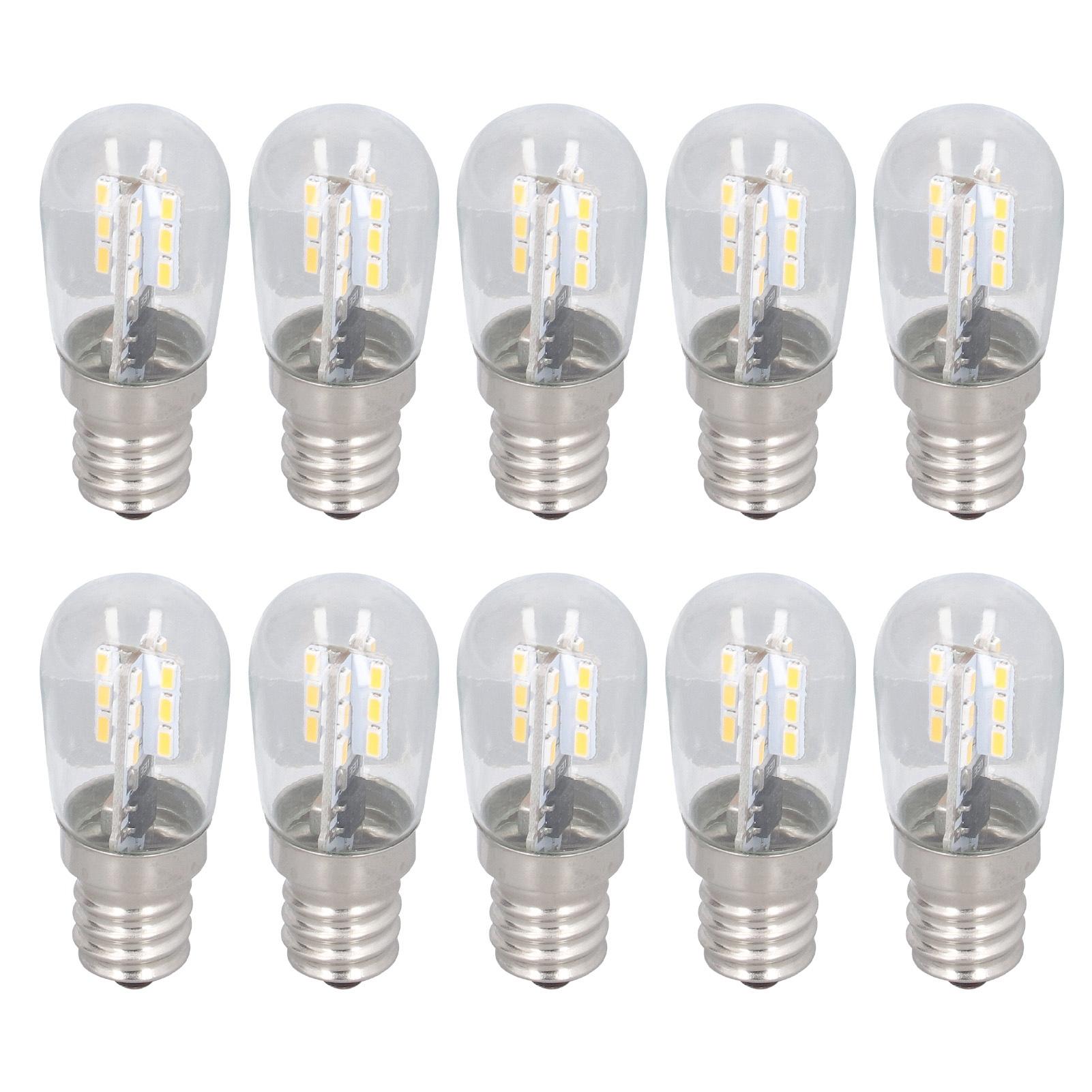 

10PCS LED E12 Light Bulb Glass Small Ceiling Lamp Bulb 500LM Wall Lamp Bulb for Bedroom Office 220V