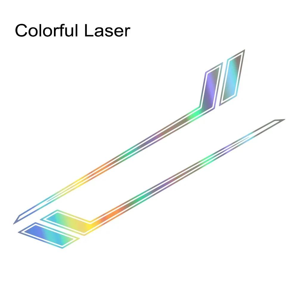 2PCS Double Long Striped Car Door Side Stickers Racing Style Striped Vinyl Decals Auto Body DIY Decoration Stickers Accessories