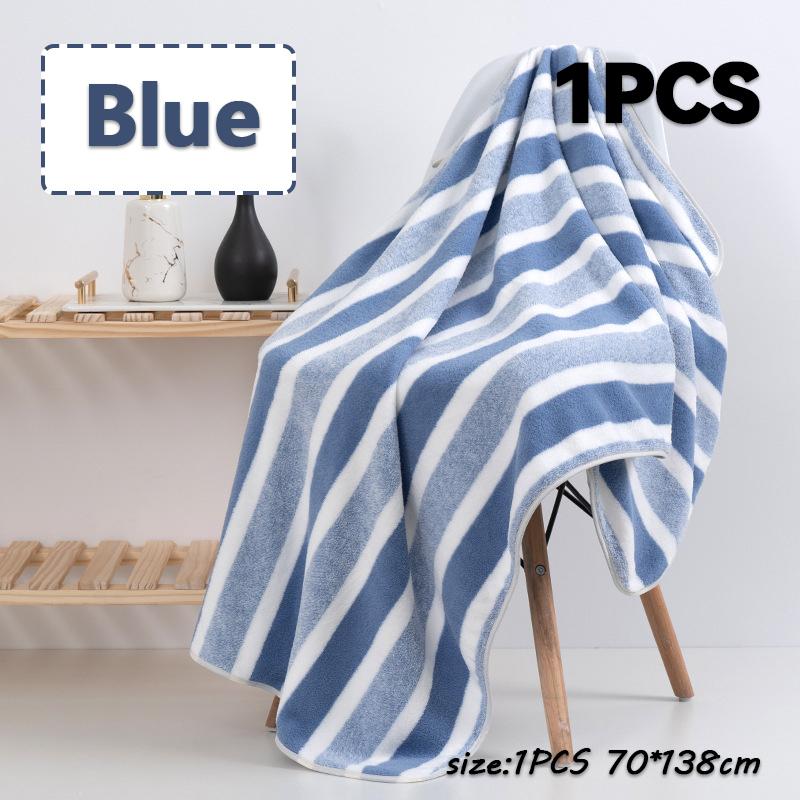 New 70*138CM Coral Velvet Bath Towel Soft And Comfortable Beach Travel Bathrobes Sports SPA Bath Blanket Bathroom Supplies