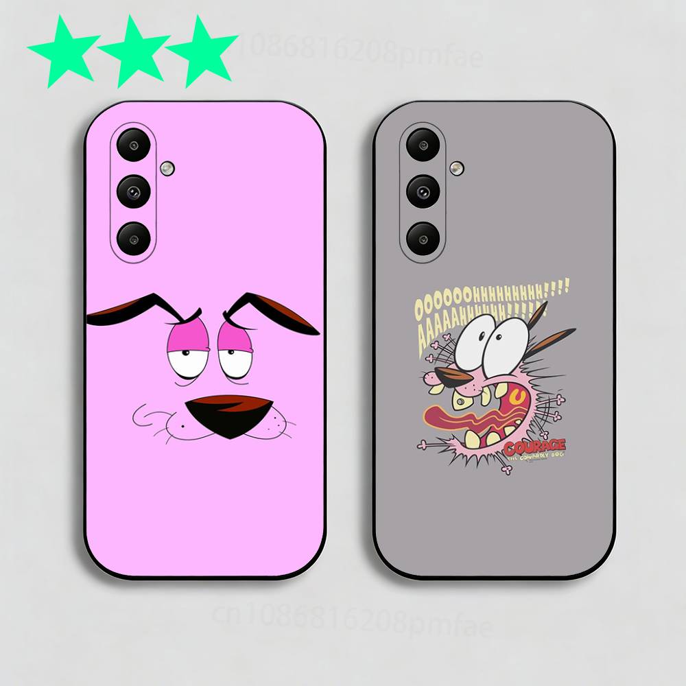 Courage the Cowardly Dog Phone Case for Samsung Galaxy A73,23,53,33,24,72,22,52,32,54,A34 Soft Cover