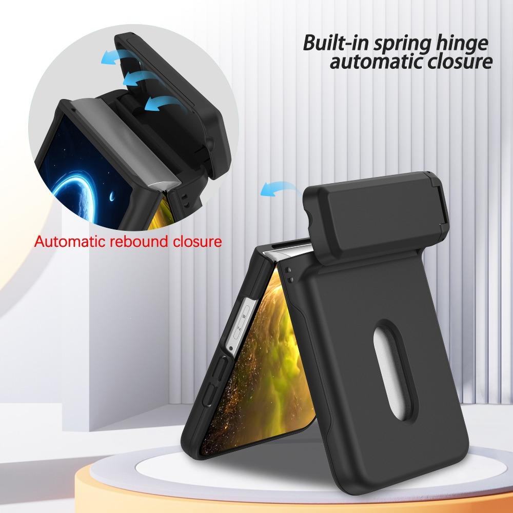 Wallet Card Insertion Folding Phone Case for Samsung Galaxy Z Flip 8 7 FE 6 5 Shockproof Bracket Hinge Cover for Galaxy Z Flip8