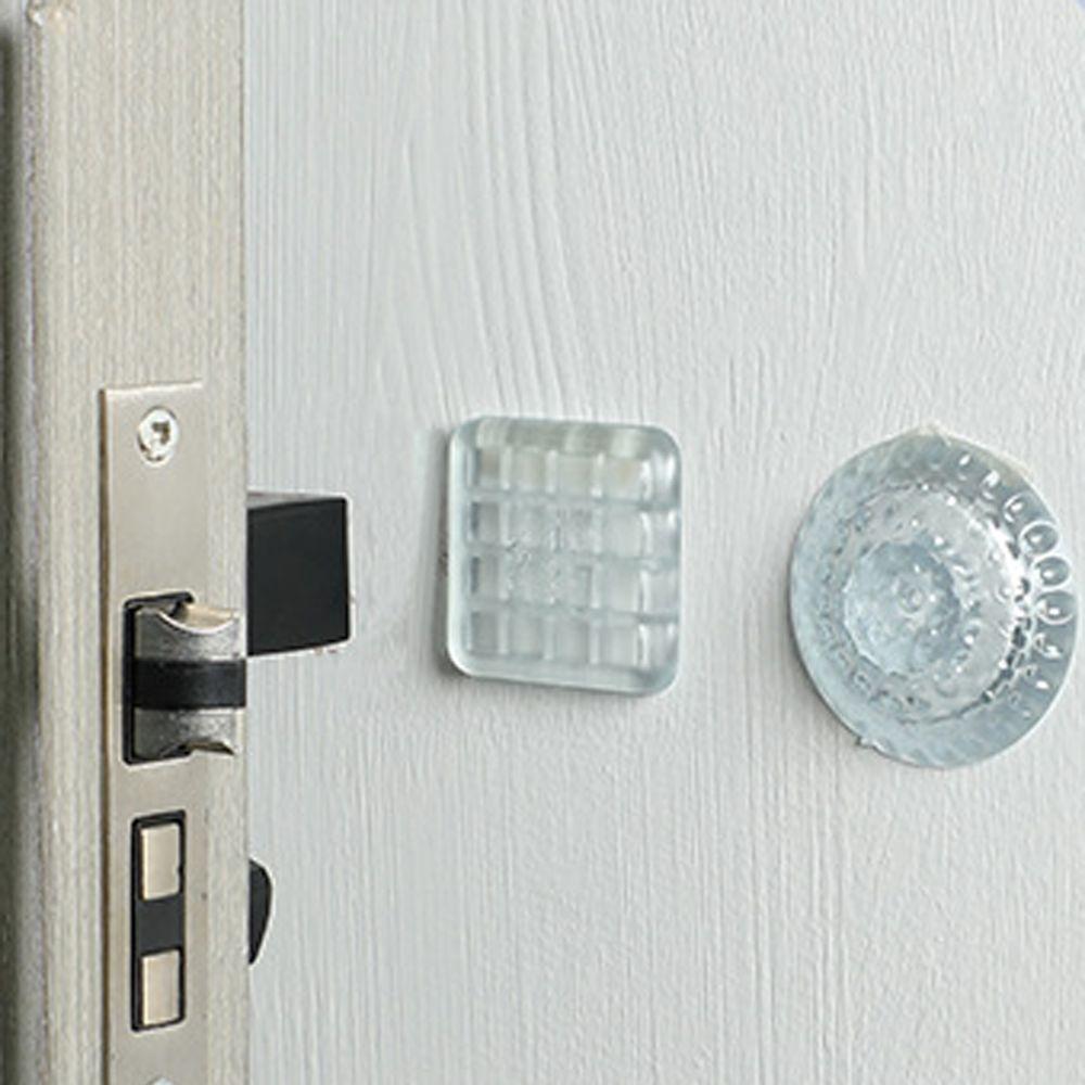 

10 Pcs Anti-Shock Protection Silicone Door Stopper Soft PVC Wall Protector Pad Household