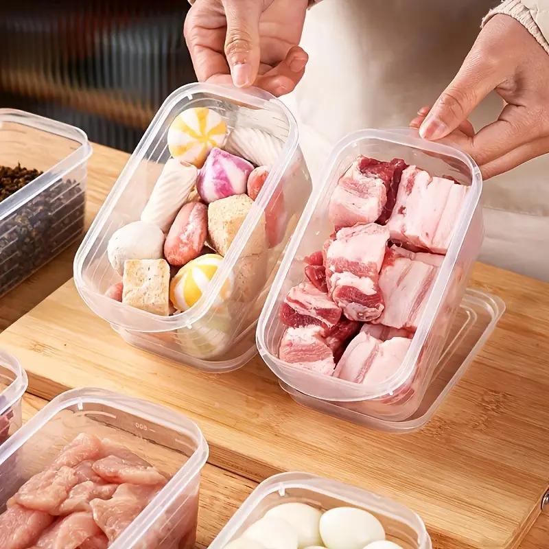 1/2/5pcs Refrigerator Storage Box Fridge Organizer Fresh Vegetable Fruit Storage Container Food Crisper Box Kitchen Organizer