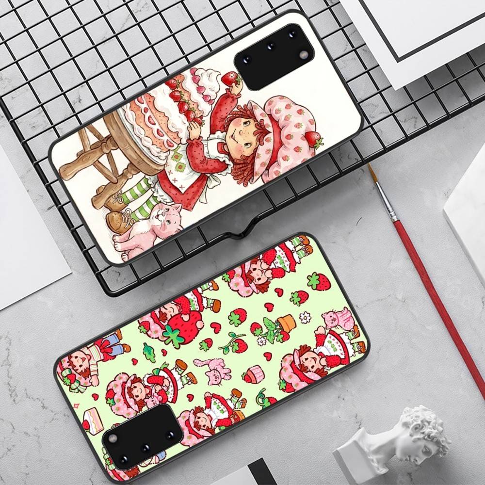 S-Strawberry-shortcake Girl Phone Case For Samsung S 24 Fe 25 Ultra Plus 20 Lite 21 30 22 23 24 22 Ultra 5G Fundas