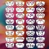 8Pcs Face Tattoo Face Painting Stencils Hollowed DIY Makeup Tools Face Paint Templates  Adults Kids
