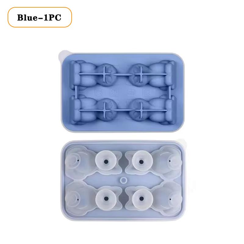 1/3/5PCS Cat Shape Silicone Ice Cube Tray Animal Ice Mold Kitten Ice Maker for Flexible Ice Tray for Whiskey Cocktail Water