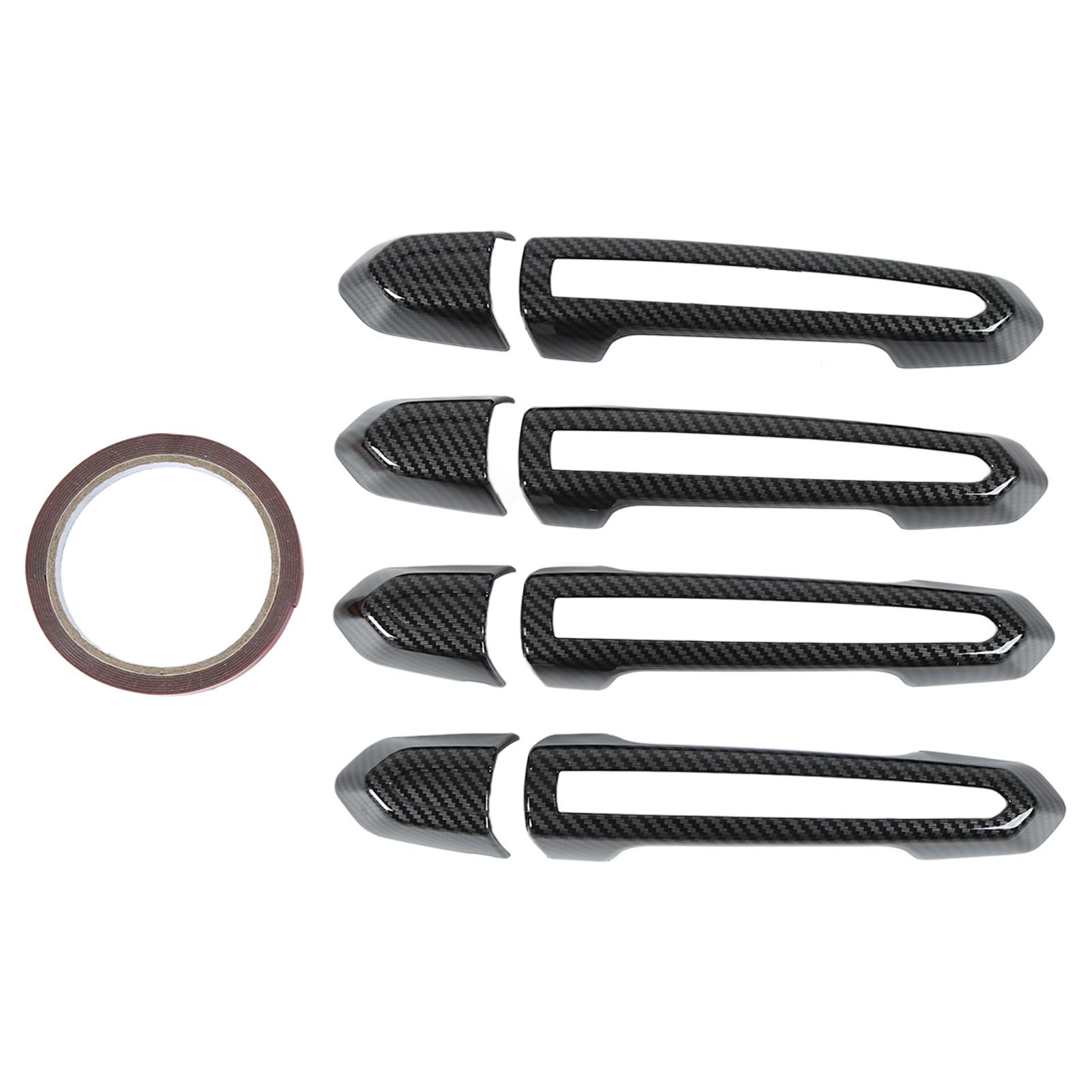 

8 шт. сменных внешних накладок на дверные ручки из углеродного волокна для Cadillac XT4 5 6