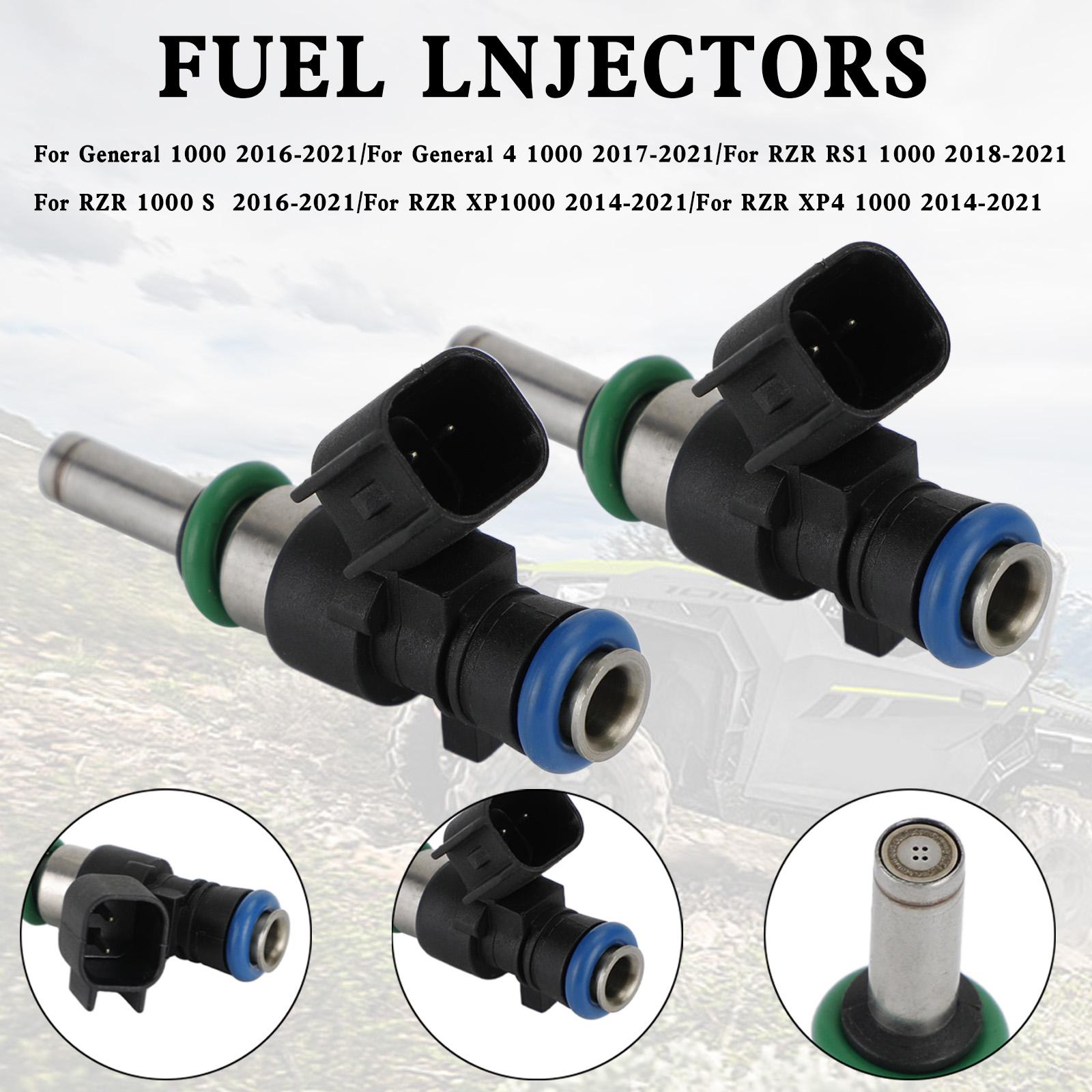 

2PCS Fuel Injectors For Polaris General RZR RS1 XP1000 2014-2021 2521387 0280158337