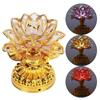 220V Lotus Flower Lamp 3xAA Battery/Plug In Night Light Feng Shui Decoration Buddhist Lamp  Temple
