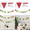 Eye-catching Christmas Decorative Triangle Flags For Cheerful Party Atmosphere Setup
